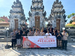 Lomba Satkamling Dalam Rangka Hari Bhayangkara ke-78 Polsek Nusa Penida Raih Juara Dua