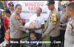Gelar Minggu Kasih Kapolres Klungkung Bagikan Talikasih Berupa Sembako Kepada Masyarakat