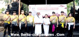 Polres Klungkung Gelar Bakti Religi Dalam Rangkaian Hari Bhayangkara Ke-78 Di Pura Watu Klotok