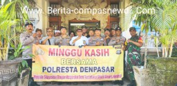 Polresta Denpasar Kunjungi Warga Desa Sanur Kaja Guna Jalin Silaturahmi Melalui Minggu Kasih