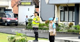Kapolres Klungkung Pimpin Apel OMB 2024 Tahapan Penetapan Hasil Pemilu Legislatif