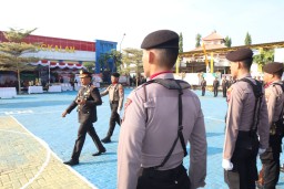 Peringati Hari Bhayangkara ke-78 tahun 2024, Polres Bangkalan Laksanakan Upacara di Halaman Mapolres Bangkalan