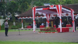Polres Karangasem Gelar Upacara Peringatan HUT Bhayangkara ke-78