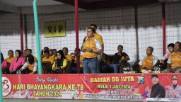 Pembukaan Open Turnamen Bola Voli Kapolres Nganjuk Cup Peringati Hari Bhayangkara ke-78