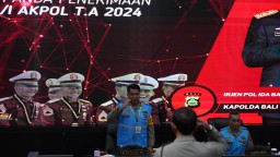 Kapolda Bali Pimpin Sidang Terbuka Penentuan Kelulusan Tingkat Panda Menuju Tingkat Panpus enerimaan Calon Taruna/i Akpol T.A. 2024