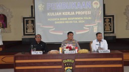 Penerimaan Kuliah Kerja Profesi Serdik Sespimmen Polri DIKREG ke-64 T.A. 2024 di Polresta Denpasar