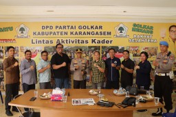 Kapolres Karangasem Lakukan Safari Kamtibmas ke DPD II Partai Golkar Menjelang Pilkada 2024