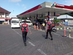 Polres Bandara Ngurah Rai Giat Patroli Sambangi SPBU Angkasa Hingga DPPU