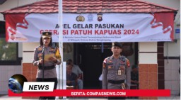 Wakapolres Bengkayang Pimpin Apel Gelar Pasukan Operasi Patuh Kapuas 2024