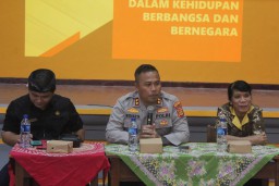 Kapolres Bandara Ngurah Rai Menjadi Narasumber Penguatan Idiologi Pancasila dan Wawasan Kebangsaan
