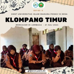 KKNT Posko10 Kunjungan dan Berinteraksi ke Lembaga Pendidikan Yang Ada di Desa Klompang Timur