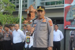 Kapolres Bandara Ngurah Rai Pimpin Apel Jam Pimpinan