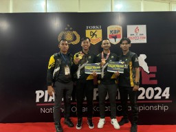 Bripda Dito, Personel Polres Pelabuhan Tanjung Perak Raih Juara I Lomba Karate Piala Kapolri Cup - 2024