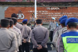 Kapolres Karangasem Tekankan Integritas dan Kesiapan Anggota Dalam Apel Jam Pimpinan
