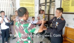 Wujud Sinergitas TNI-Polri, Koramil 03 Tegalampel Berikan Tumpeng Sebagai Ucapan HUT Bhayangkara Ke 78
