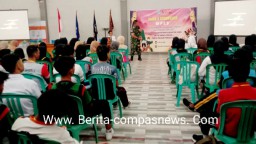 Danramil 0822/01 Bondowoso Sosialisasikan Wasbang MPLS di SMA Negeri 3 Bondowoso
