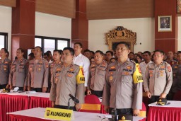 Polres Klungkung Mengikuti Commander Wish Kapolda Bali T.A. 2024 Secara Daring