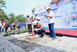 Kapolri Laksanakan Peletakan Batu Pertama Pembangunan Gedung Pusdiklat SPSI di Kawasan Jatiluhur Kabupaten Purwakarta