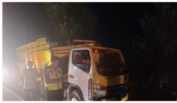 Kecelakaan Adu Banteng, Libatkan Dua Truk Terjadi di Jalan Raya Jrengik Sampang