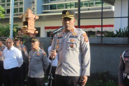 Apel Jam Pimpinan, Kapolres Bandara Ngurah Rai Ingatkan Beberapa Hal Kepada Anggotanya