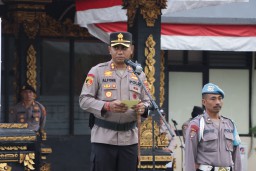 Kapolres Klungkung Pimpin Apel Deklarasi Netralitas Anggota Polri dan ASN