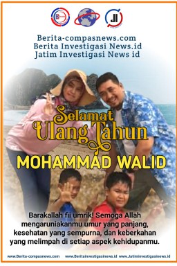 Pemimpin Redaksi Berita-compasnews.com Berikan Ucapan Selamat Ultah ke-49 Tahun Kepada Mohammad Walid