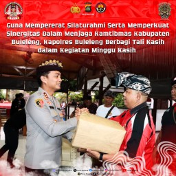 Kapolres Buleleng Giat Minggu Kasih Bersama Yayasan Keris Bali Guna Mempererat Silaturahmi
