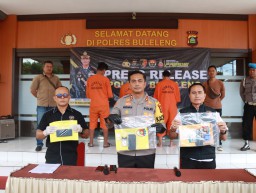 Satuan Sat Narkoba Kembali Ringkus Tiga Pelaku Kejahatan Narkoba di Wilayah Buleleng