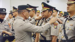 Kapolres Metro Jakarta Timur Pimpin Sertijab Kabag, Kasat dan Kapolsek Jajaran Polres Metro Jakarta Timur