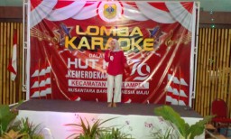 Semarak HUT RI ke 79, Kecamatan Tegalampel Awali Kegiatan Dengan Lomba Karaoke