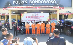 Polres Bondowoso Gelar Press Release Ungkap Kasus Narkoba dan Tipu Gelap
