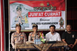 Kapolres Karangasem Gelar Jumat Curhat Dengan Atlet Muaythai Mi-Karangasem