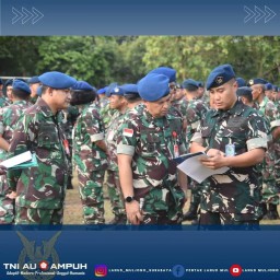 Komandan Lanud Muljono Pimpin Langsung Giat Apel Siang Anggota 