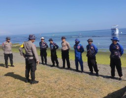 Satpol Airud Polres Buleleng Amankan Giat Aquabike Indonesia Championship Menpora Cup Putaran Ketiga