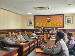 Polresta Denpasar terima Supervisi Rolog Polda Bali Jelang Pelaksanaan Operasi Mantap Praja Agung 2024