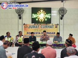 Pererat Silaturahmi Polresta Denpasar Gelar Jumat Curhat di Mushola Baithul Muslimin Sanur