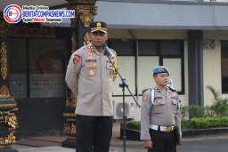Kapolres Klungkung Apel Jam Pimpinan, Tekankan Netralitas Untuk Personel