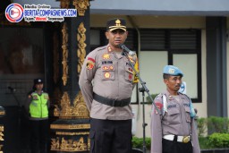Kapolres Klungkung Pimpin Apel Kesiapan Ops Mantap Praja Agung 2024 Tahap Kampanye