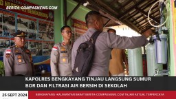 Kapolres Bengkayang Tinjau Langsung Sumur Bor dan Filtrasi Air Bersih di Sekolah
