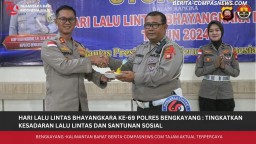 Hari Lalu Lintas Bhayangkara ke-69 Polres Bengkayang: Tingkatkan Kesadaran Lalu Lintas dan Santunan Sosial