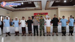 Polresta Denpasar Gelar Deklarasi Damai dan Doa Bersama Dukung Pengamanan Pilkada Serentak 2024
