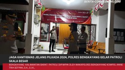 Jaga Kamtibmas Jelang Pilkada 2024, Polres Bengkayang Gelar Patroli Skala Besarcz