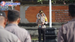 Kapolres Karangasem Pimpin Apel Jam Pimpinan Tekankan Netralitas dan Profesionalitas