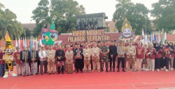 Danramil 0822/01 Bondowoso Hadiri Penyerahan Maskot Pilkada Serentak 2024, Dari KPU Situbondo Kepada KPU Bondowoso