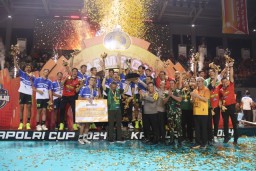 Kapolri Tutup Langsung Turnamen Bola Voli Sekaligus Resmikan Pembangunan Sumur Bor dan Filtrasi Air Bersih Layak Minum di Kalimantan Barat