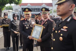 Upacara Hari Kesaktian Pancasila Tahun 2024, di Polrestabes Surabaya 