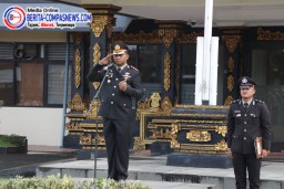 Polres Klungkung Peringatan Hari Kesaktian Pancasila di Lapangan Polres Klungkung