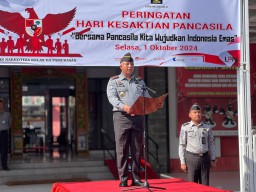 Lapas Narkotika Kelas IIA Pamekasan Kanwil Kemenkumham Jatim Menggelar Upacara Hari Kesaktian Pancasila