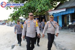 Kapolres Klungkung Bersama PJU Cek Kondisi Pos Polairud di Desa Jungutbatu Nusa Penida