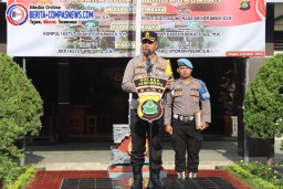 Polres Jembrana Gelar Upacara Sertijab Wakapolres Kapolsek Negara dan Kasat Binmas